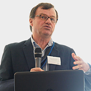 Conferentievoorzitter Philippe Diercxsens van Danone Waters