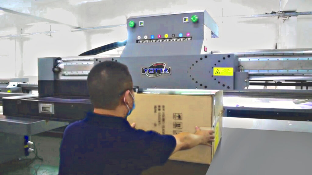 Yotta UV-printer met Ricoh printkoppen