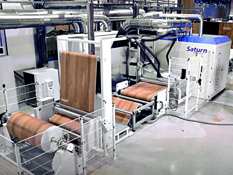 Hymmen Saturn roll2roll-inkjetprinter voor décorsubstraat