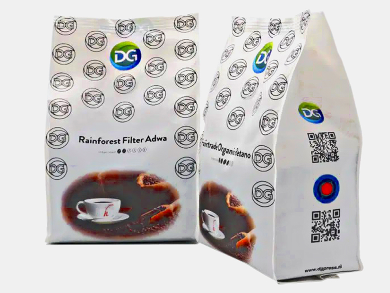 Koffie-pouch uit DG press’ folie