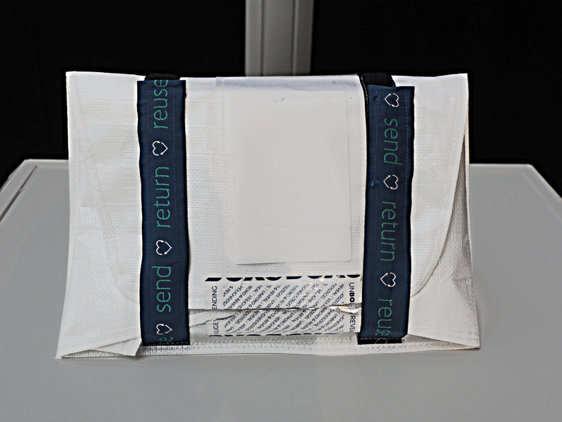 BOXO-verpakking met zwart klittenband