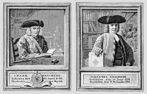 Links Izaak, rechts Johan Enschedé