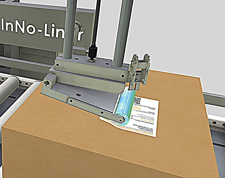 Opplakken logistiek etiket